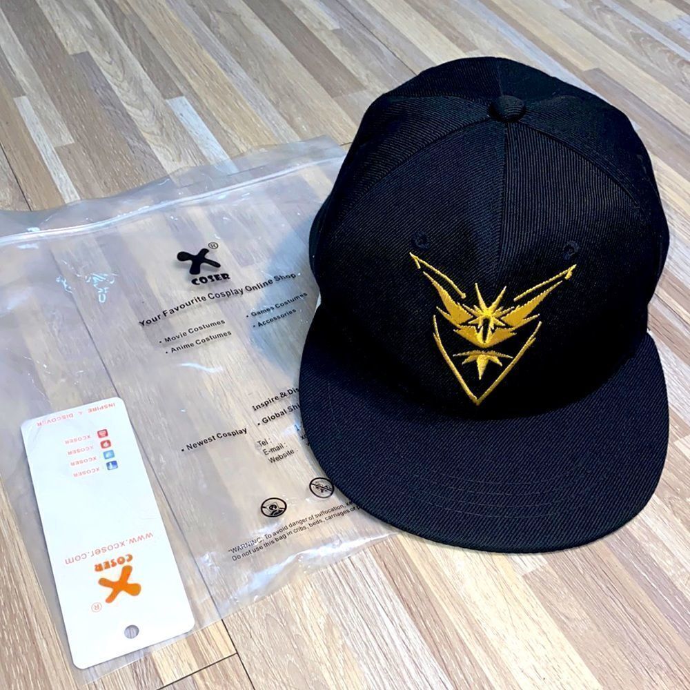 Pokémon Team Instinct snapback hat play Pokémon Go game hat sun hat